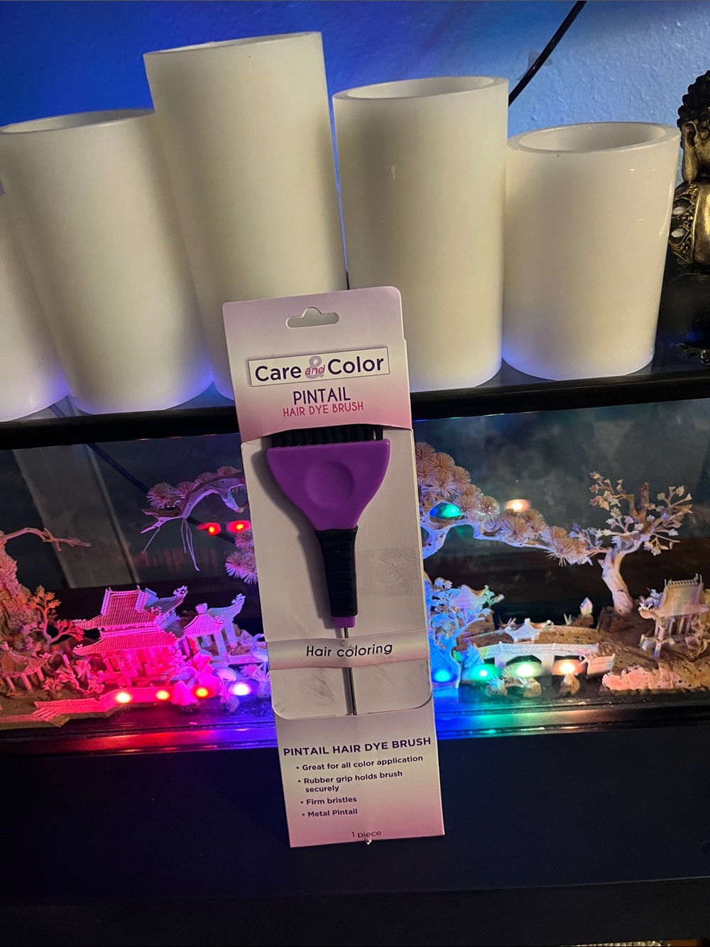 Care and Color Pintail Hair Dye Brush - Purple